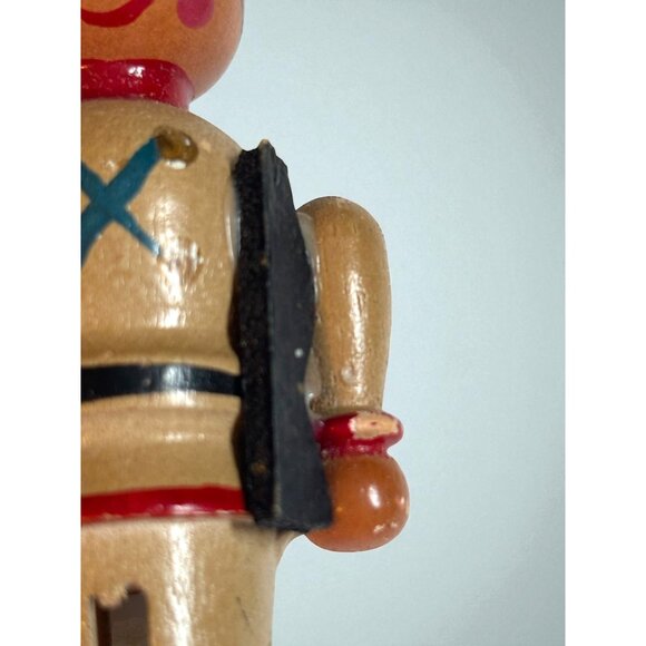 3 Vintage Wooden Nutcracker Solider Christmas Ornaments - Picture 3 of 10